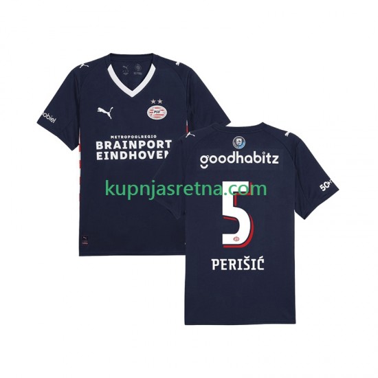 Muškarci Gostujući Away Dresova PSV Eindhoven Ivan Perisic 5 2025-2026 Kratkih Rukava