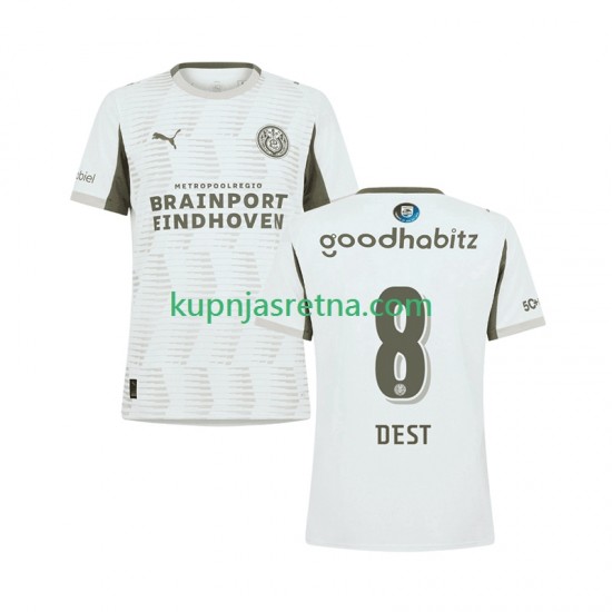 Muškarci Treći Dresova PSV Eindhoven Sergino Dest 8 2025-2026 Kratkih Rukava