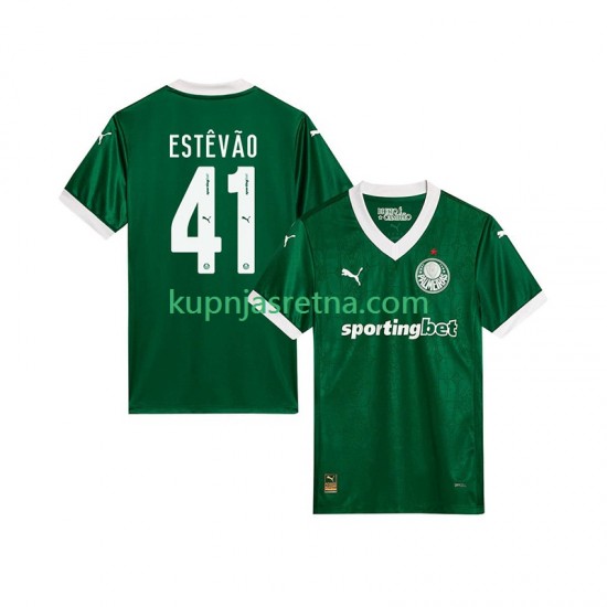 Muškarci Domaći Home Dresova Palmeiras Estevao 41 2025-2026 Kratkih Rukava