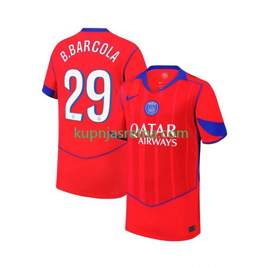 Muškarci Treći Dresova Paris Saint-Germain Bradley Barcola 29 2025-2026 Kratkih Rukava