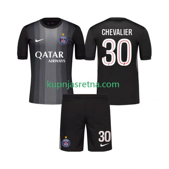 Dječja Domaći Home Golmanski Dresova Paris Saint-Germain Lucas Chevalier 30 2025-2026 Kratkih Rukava