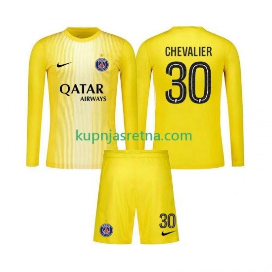 Dječja Treći Golmanski Dresova Paris Saint-Germain Lucas Chevalier 30 2025-2026 Dugim Rukavima