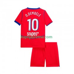 Dječja Treći Dresova Paris Saint-Germain Ousmane Dembele 10 2025-2026 Kratkih Rukava Dječja Treći Dresova Paris Saint-Germain Ousmane Dembele 10 2025-2026 Kratkih Rukava