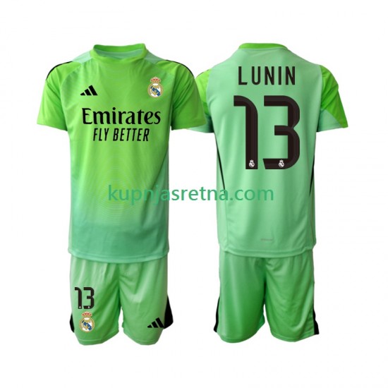 Dječja Gostujući Away Golmanski Dresova Real Madrid Andriy Lunin 13 2025-2026 Kratkih Rukava