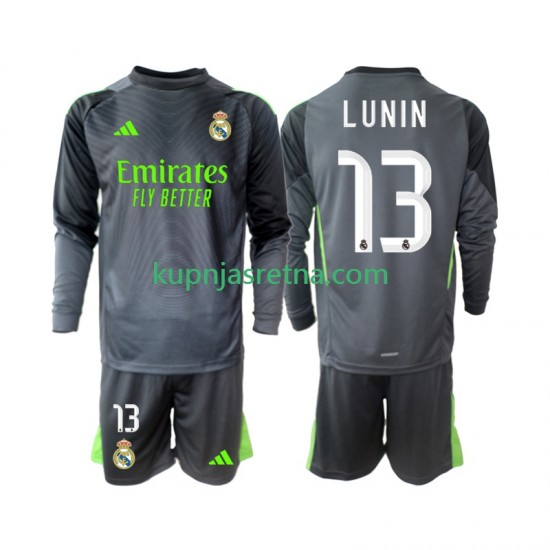 Dječja Treći Golmanski Dresova Real Madrid Andriy Lunin 13 2025-2026 Dugim Rukavima