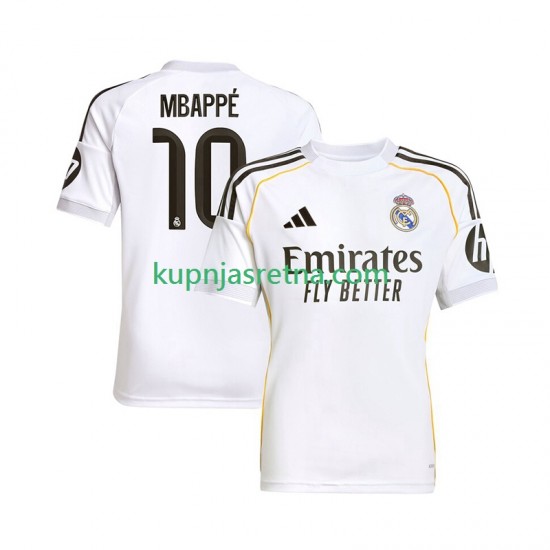 Muškarci Domaći Home Dresova Real Madrid Kylian Mbappe 10 2025-2026 Kratkih Rukava