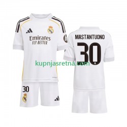 Dječja Domaći Home Dresova Real Madrid Mastantuono 30 2025-2026 Kratkih Rukava Dječja Domaći Home Dresova Real Madrid Mastantuono 30 2025-2026 Kratkih Rukava