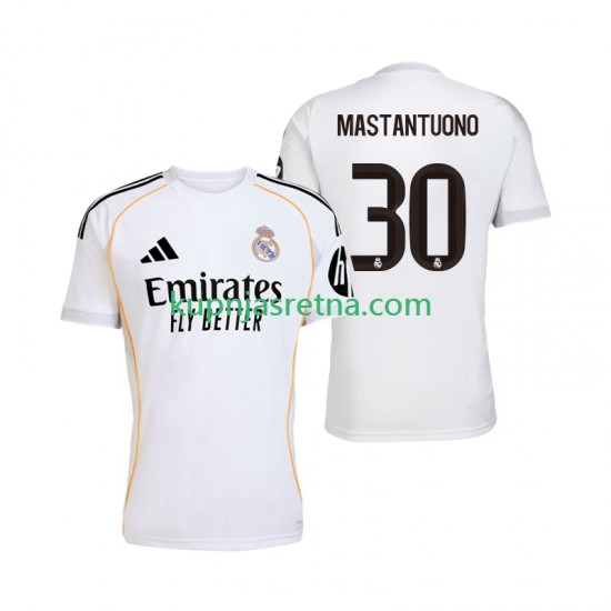 Muškarci Domaći Home Dresova Real Madrid Mastantuono 30 2025-2026 Kratkih Rukava
