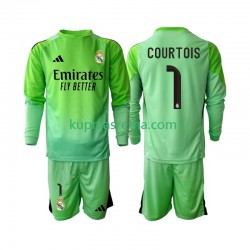 Dječja Gostujući Away Dresova Real Madrid Thibaut Courtois 1 2025-2026 Dugim Rukavima Dječja Gostujući Away Dresova Real Madrid Thibaut Courtois 1 2025-2026 Dugim Rukavima