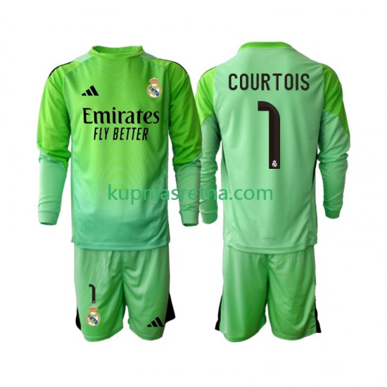 Dječja Gostujući Away Dresova Real Madrid Thibaut Courtois 1 2025-2026 Dugim Rukavima
