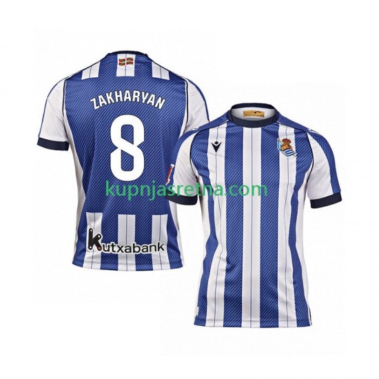 Muškarci Domaći Home Dresova Real Sociedad Arsen Zakharyan 8 2025-2026 Kratkih Rukava