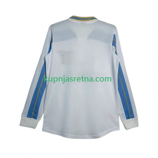 Muškarci Gostujući Away Dresova SS Lazio Retro 1999 2000 Dugim Rukavima