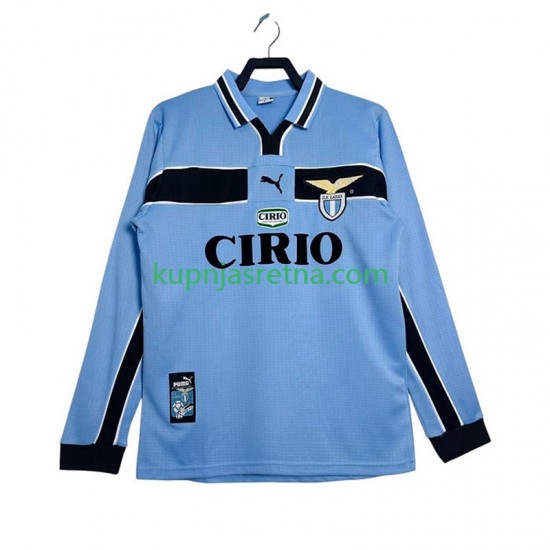 Muškarci Domaći Home Dresova SS Lazio Retro 1998 1999 Dugim Rukavima