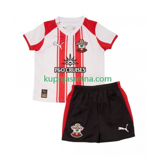 Dječja Domaći Home Dresova Southampton 2025-2026 Kratkih Rukava