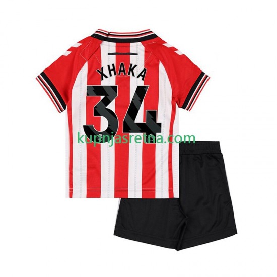 Dječja Domaći Home Dresova Sunderland Granit Xhaka 34 2025-2026 Kratkih Rukava