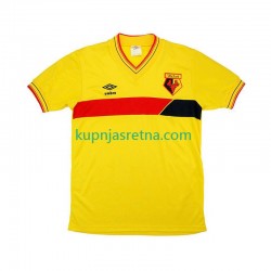 Muškarci Domaći Home Dresova Watford Retro 1985 Kratkih Rukava Muškarci Domaći Home Dresova Watford Retro 1985 Kratkih Rukava