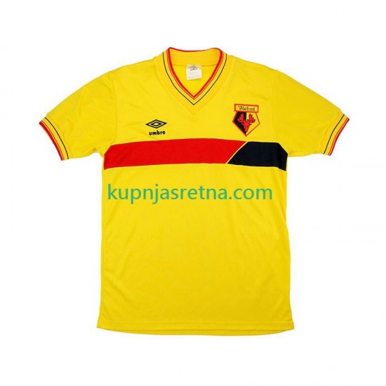 Muškarci Domaći Home Dresova Watford Retro 1985 Kratkih Rukava