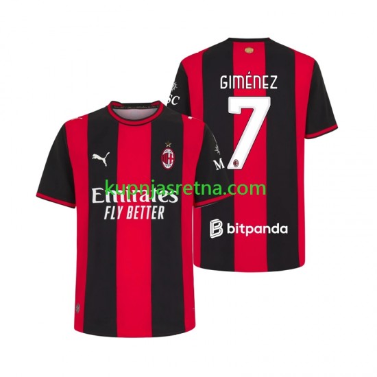 Muškarci Domaći Home Dresova AC Milan Gimenez 7 2026-2027 Kratkih Rukava