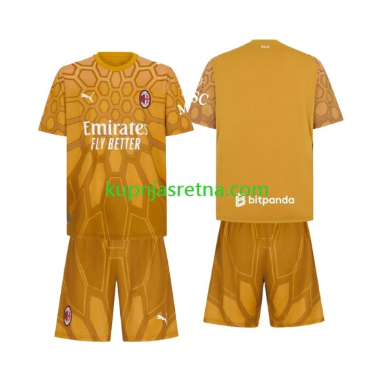 Dječja Domaći Home Golmanski Dresova AC Milan 2026-2027 Kratkih Rukava