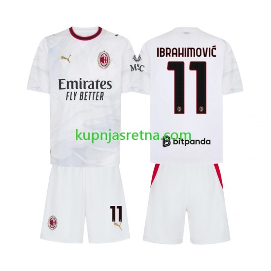 Dječja Gostujući Away Dresova AC Milan Ibrahimovic 11 2026-2027 Kratkih Rukava