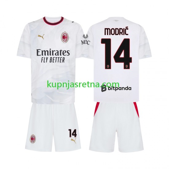 Dječja Gostujući Away Dresova AC Milan Luka Modric 14 2026-2027 Kratkih Rukava