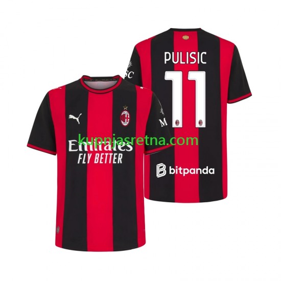 Muškarci Domaći Home Dresova AC Milan Pulisic 11 2026-2027 Kratkih Rukava