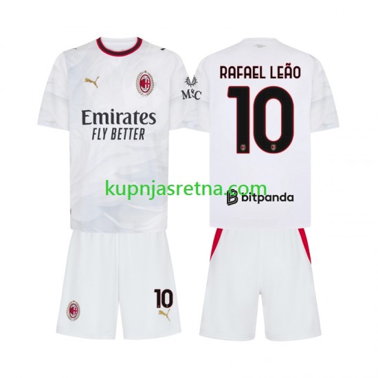 Dječja Gostujući Away Dresova AC Milan Rafael Leao 10 2026-2027 Kratkih Rukava