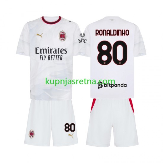 Dječja Gostujući Away Dresova AC Milan Ronaldinho 80 2026-2027 Kratkih Rukava