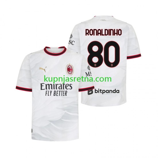 Muškarci Gostujući Away Dresova AC Milan Ronaldinho 80 2026-2027 Kratkih Rukava