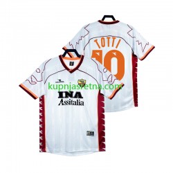 Muškarci Gostujući Away Dresova Roma Totti 10 Retro 1999 2000 Kratkih Rukava