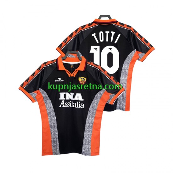 Muškarci Treći Dresova Roma Totti 10 Retro 1998 1999 Kratkih Rukava