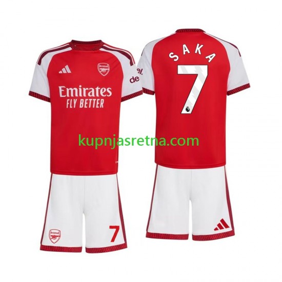 Dječja Domaći Home Dresova Arsenal Bukayo Saka 7 2026-2027 Kratkih Rukava