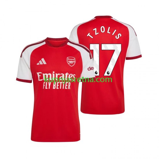 Muškarci Domaći Home Dresova Arsenal Christos Tzolis 17 2026-2027 Kratkih Rukava