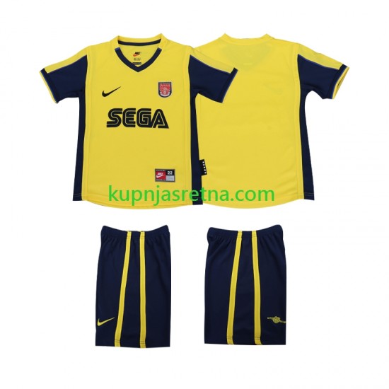 Dječja Gostujući Away Dresova Arsenal Retro 2000 2001 Kratkih Rukava