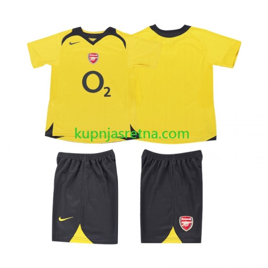Dječja Gostujući Away Dresova Arsenal Retro 2005 2006 Kratkih Rukava