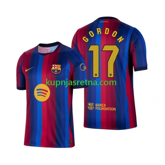 Muškarci Domaći Home Dresova FC Barcelona Anthony Gordon 17 2026-2027 Kratkih Rukava
