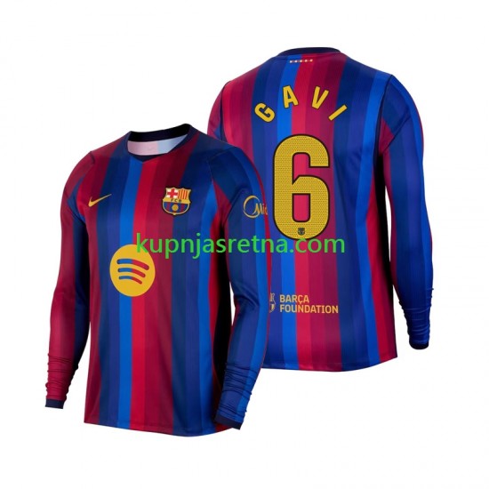 Muškarci Domaći Home Dresova FC Barcelona Gavi 6 2026-2027 Dugim Rukavima