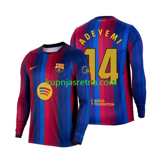 Muškarci Domaći Home Dresova FC Barcelona Karim Adeyemi 14 2026-2027 Dugim Rukavima