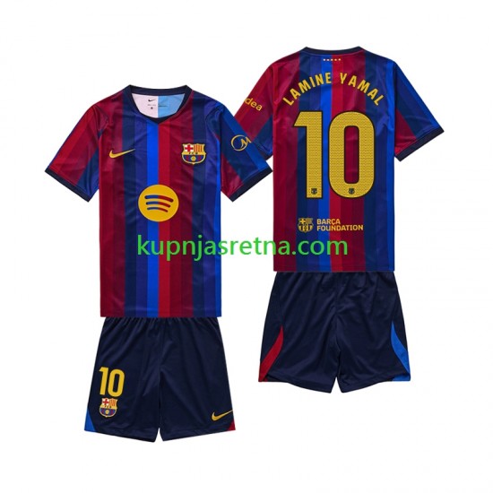 Dječja Domaći Home Dresova FC Barcelona Lamine Yamal 10 2026-2027 Kratkih Rukava