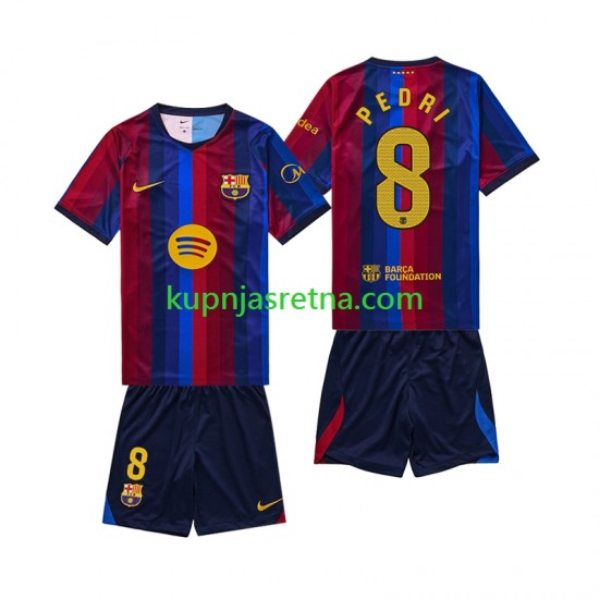 Dječja Domaći Home Dresova FC Barcelona Pedri 8 2026-2027 Kratkih Rukava