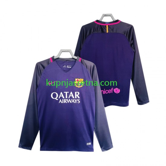 Muškarci Gostujući Away Dresova FC Barcelona Retro 2016 2017 Dugim Rukavima