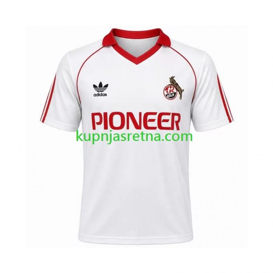 Muškarci Domaći Home Dresova FC Köln Retro 1980 1981 Kratkih Rukava