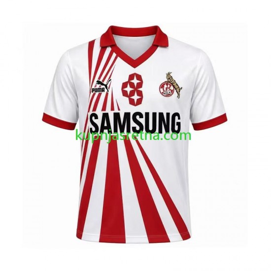 Muškarci Domaći Home Dresova FC Köln Retro 1990 1991 Kratkih Rukava