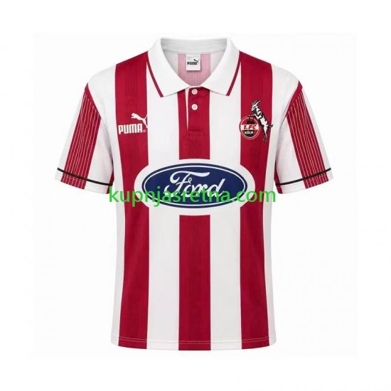 Muškarci Domaći Home Dresova FC Köln Retro 1995 1996 Kratkih Rukava