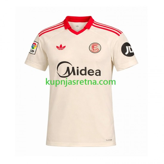 Muškarci Domaći Home Dresova Sevilla FC Retro 2025-2026 Kratkih Rukava