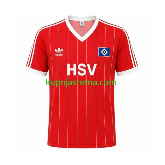 Muškarci Gostujući Away Dresova Hamburger SV Retro 1983 Kratkih Rukava