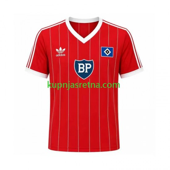 Muškarci Gostujući Away Dresova Hamburger SV Retro 1984 Kratkih Rukava