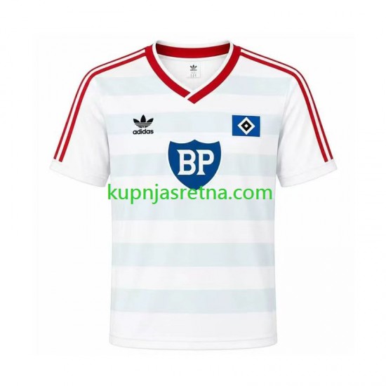 Muškarci Gostujući Away Dresova Hamburger SV Retro 1986 Kratkih Rukava