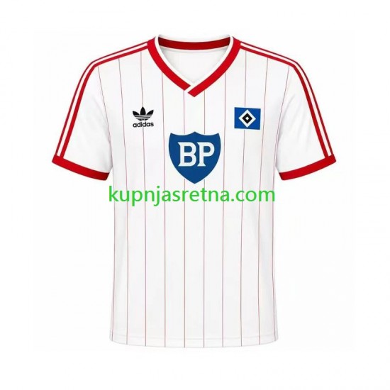 Muškarci Domaći Home Dresova Hamburger SV Retro 1984 Kratkih Rukava