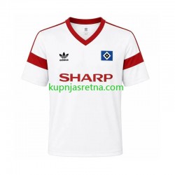 Muškarci Domaći Home Dresova Hamburger SV Retro 1988 Kratkih Rukava Muškarci Domaći Home Dresova Hamburger SV Retro 1988 Kratkih Rukava